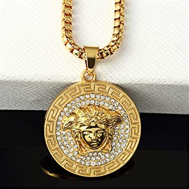 pendentif homme versace|Bijoux de Luxe Homme .